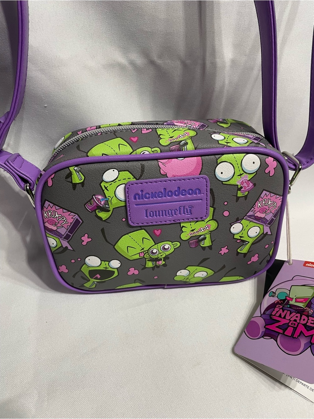 NEW Loungefly Invader Zim GIR Crossbody Purse Bag NEW W TAGS! NWT